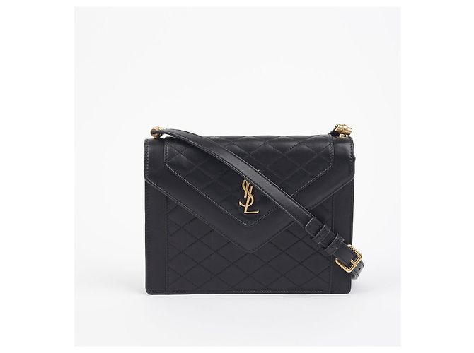 Saint Laurent Borsa a tracolla incrociata Gaby Mini Shachel Nero - vista 2