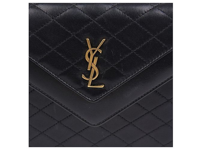 Saint Laurent Borsa a tracolla incrociata Gaby Mini Shachel Nero - vista 3