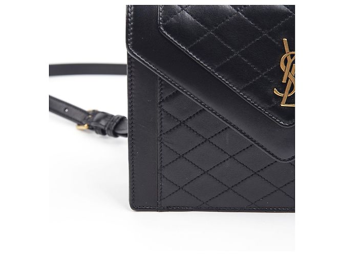 Saint Laurent Borsa a tracolla incrociata Gaby Mini Shachel Nero - vista 4