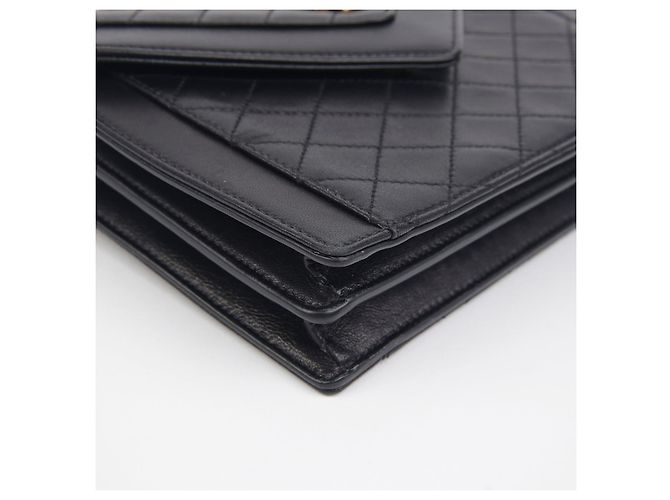 Saint Laurent Borsa a tracolla incrociata Gaby Mini Shachel Nero - vista 8