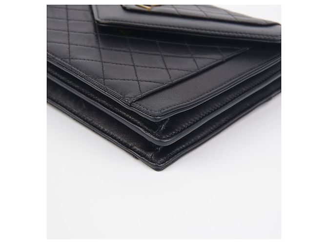 Saint Laurent Borsa a tracolla incrociata Gaby Mini Shachel Nero - vista 9