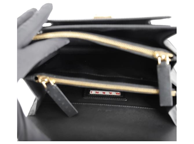 Marni Borsa a Spalla Media Trunk Nero - vista 10