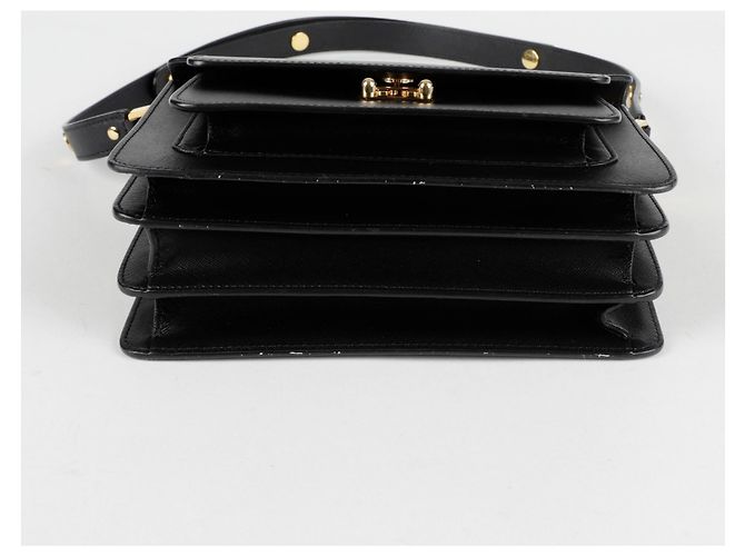 Marni Borsa a Spalla Media Trunk Nero - vista 6