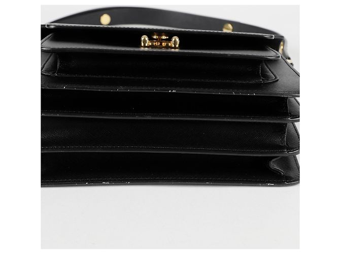 Marni Borsa a Spalla Media Trunk Nero - vista 7