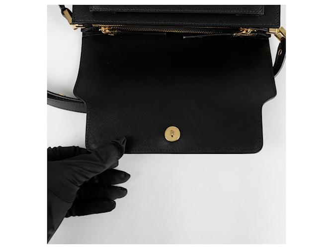 Marni Borsa a Spalla Media Trunk Nero - vista 9