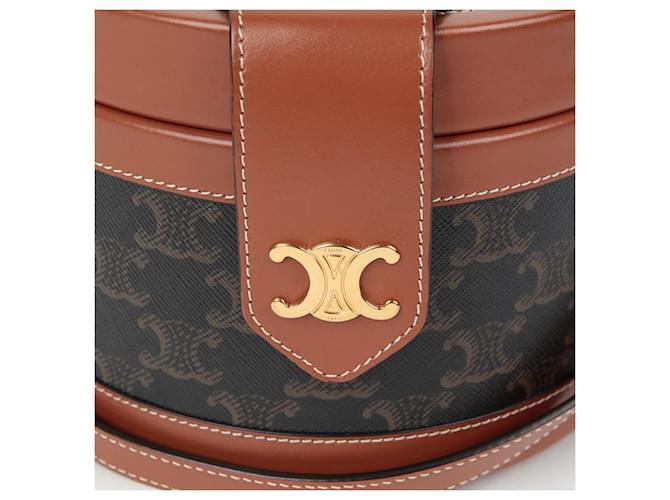 Triomphe Céline Borsa a Spalla Tambour Medium Marrone - vista 2