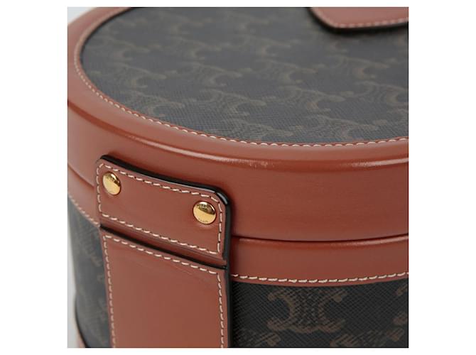 Triomphe Céline Borsa a Spalla Tambour Medium Marrone - vista 4