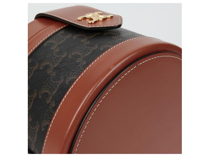 Triomphe Céline Borsa a Spalla Tambour Medium Marrone - vista 8