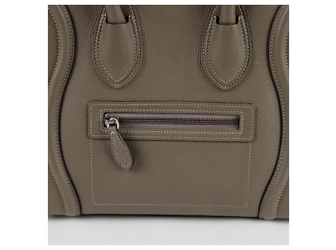 Luggage Céline Reise Micro Tote Tasche Braun - Ansicht 3