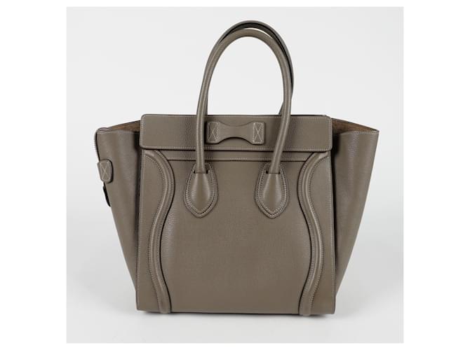 Luggage Céline Reise Micro Tote Tasche Braun - Ansicht 5