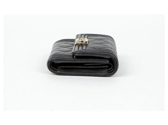 Boy Chanel Portafoglio Ragazzo in Pelle di Caviale Nero - vista 5