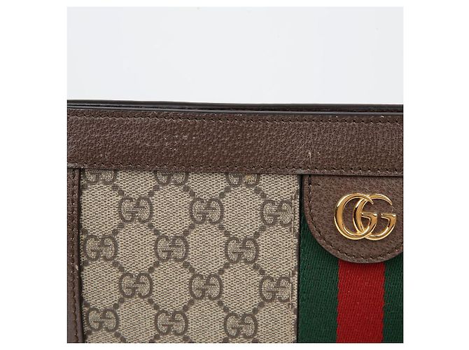 Gucci Borsa a tracolla Ophidia Small Chain Marrone - vista 2
