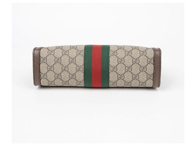 Gucci Borsa a tracolla Ophidia Small Chain Marrone - vista 6