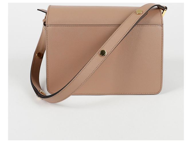 Marni Borsa a Spalla Crossbody Medium Trunk Marrone - vista 3