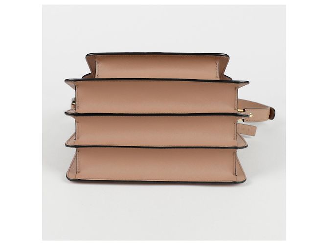 Marni Borsa a Spalla Crossbody Medium Trunk Marrone - vista 6
