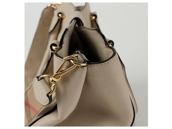 Burberry Buckle Medium Tote Schultertasche Weiß - Ansicht 10
