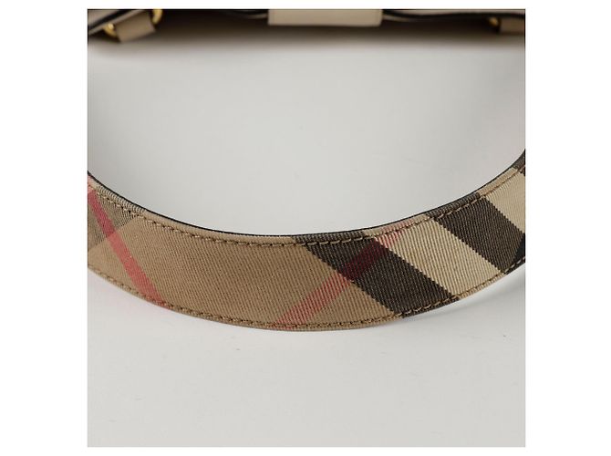 Burberry Buckle Medium Tote Schultertasche Weiß - Ansicht 11
