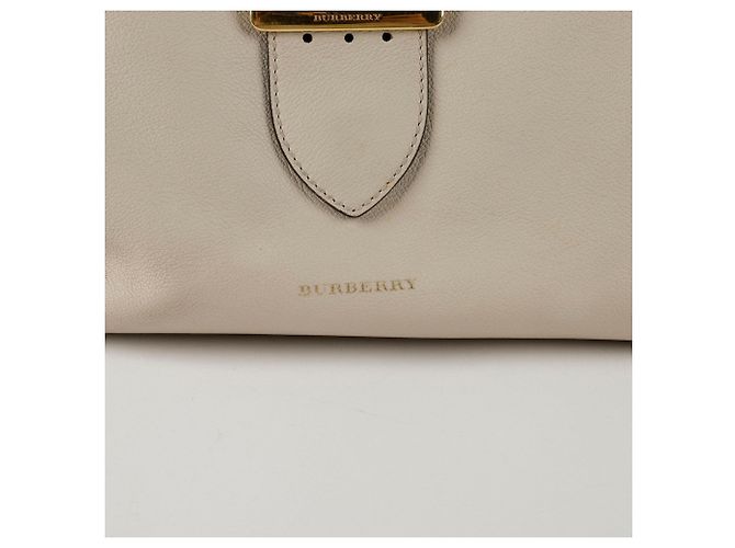 Burberry Buckle Medium Tote Schultertasche Weiß - Ansicht 3