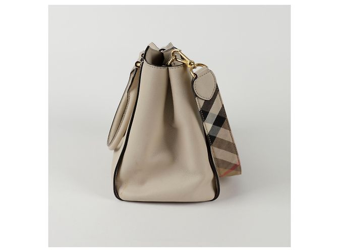 Burberry Buckle Medium Tote Schultertasche Weiß - Ansicht 4