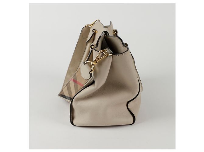 Burberry Buckle Medium Tote Schultertasche Weiß - Ansicht 9