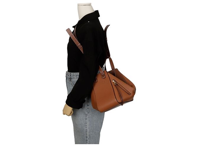 Loewe Borsa a Spalla Hammock Skoll Marrone - vista 11