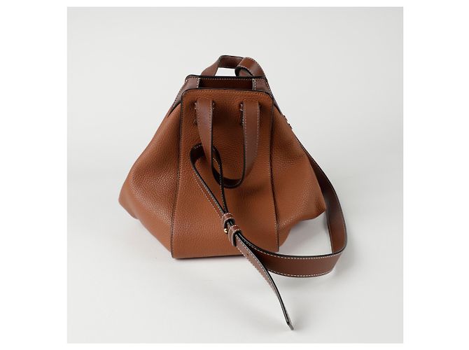 Loewe Borsa a Spalla Hammock Skoll Marrone - vista 5