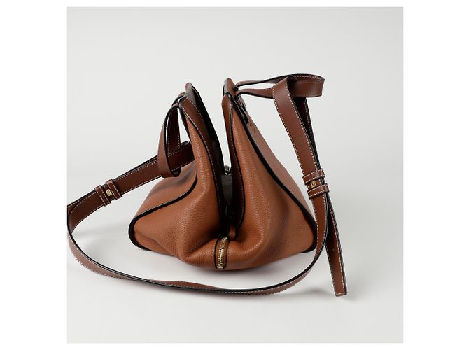 Loewe Borsa a Spalla Hammock Skoll Marrone - vista 6