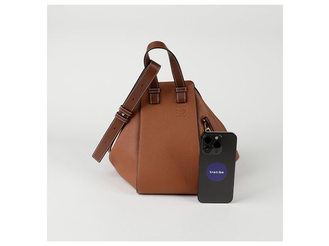 Loewe Borsa a Spalla Hammock Skoll Marrone - vista 9