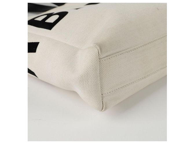 Balenciaga Logo-Canvas-Shopper-Tasche Weiß - Ansicht 11
