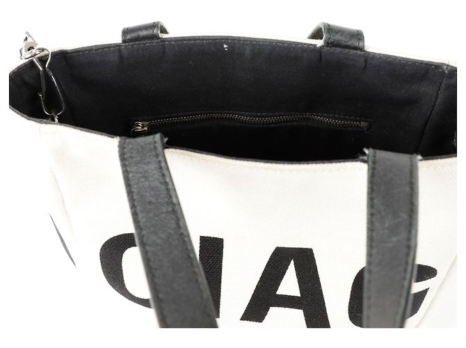 Balenciaga Logo-Canvas-Shopper-Tasche Weiß - Ansicht 14