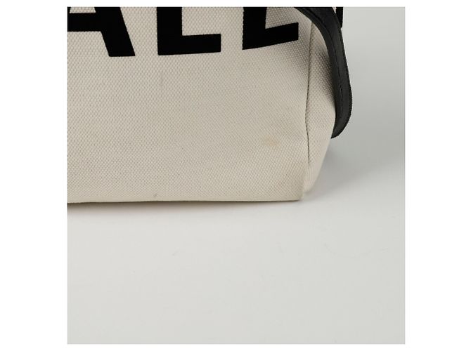 Balenciaga Logo-Canvas-Shopper-Tasche Weiß - Ansicht 3
