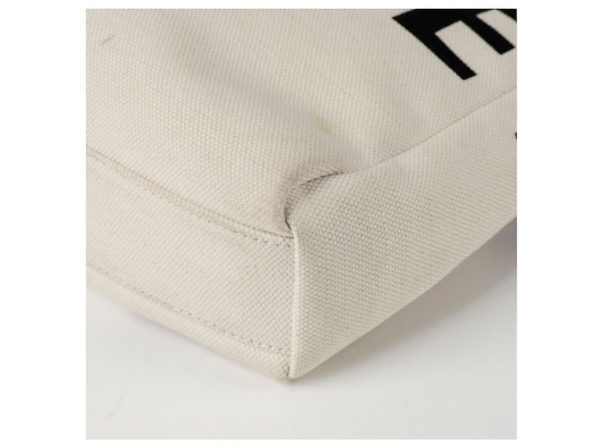 Balenciaga Logo-Canvas-Shopper-Tasche Weiß - Ansicht 9