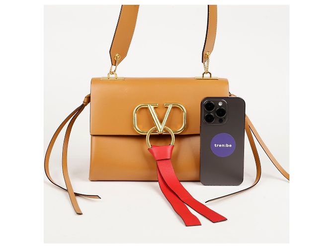 Valentino Borsa a spalla con patta logo Marrone - vista 12