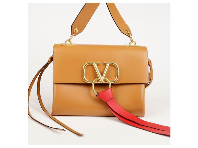 Valentino Borsa a spalla con patta logo Marrone - vista 2