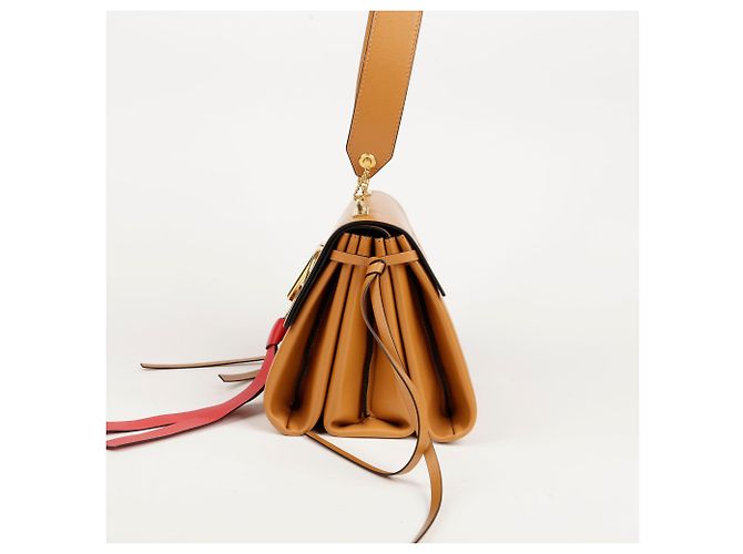 Valentino Borsa a spalla con patta logo Marrone - vista 6