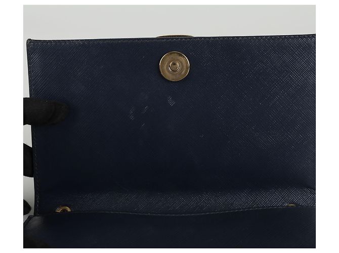 Salvatore Ferragamo Borsa a tracolla Genie Bar Blu - vista 11