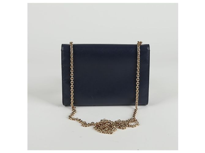 Salvatore Ferragamo Borsa a tracolla Genie Bar Blu - vista 3