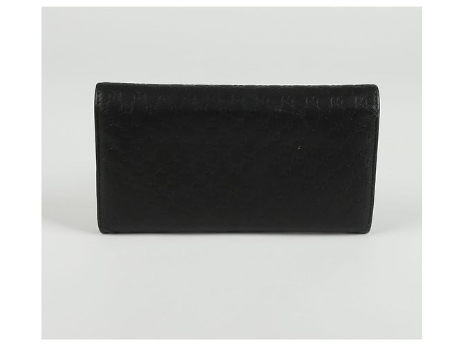 Gucci Sima Bogenklappen-Langgeldbörse Schwarz - Ansicht 3