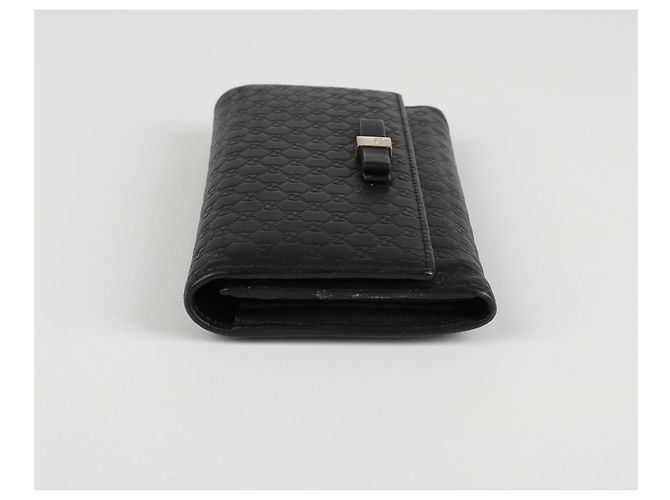 Gucci Sima Bogenklappen-Langgeldbörse Schwarz - Ansicht 5