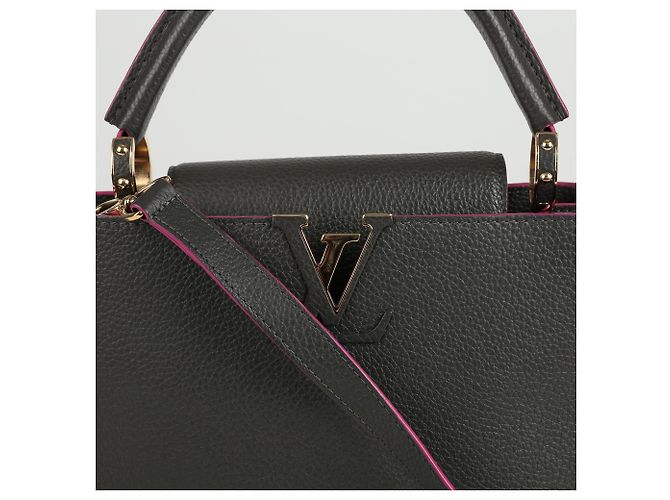 Louis Vuitton Borsa Tote e a Spalla Capucines MM Marrone - vista 2