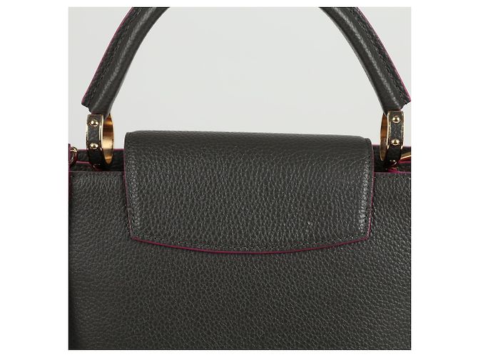 Louis Vuitton Borsa Tote e a Spalla Capucines MM Marrone - vista 5