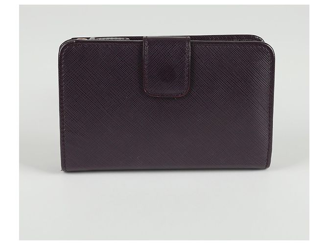 Salvatore Ferragamo Billetera Continental con Logo Gancini Púrpura - vista 3
