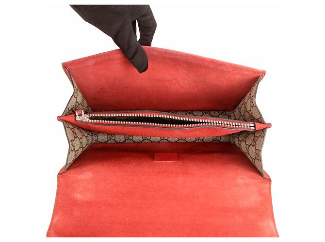 Gucci Borsa a Spalla Piccola Dionysus Rosso - vista 10