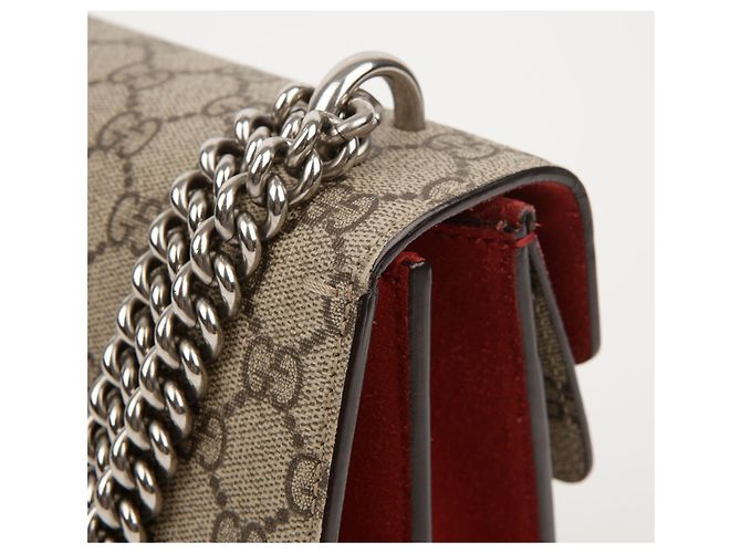 Gucci Borsa a Spalla Piccola Dionysus Rosso - vista 5