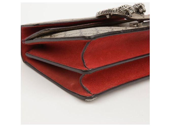 Gucci Borsa a Spalla Piccola Dionysus Rosso - vista 7