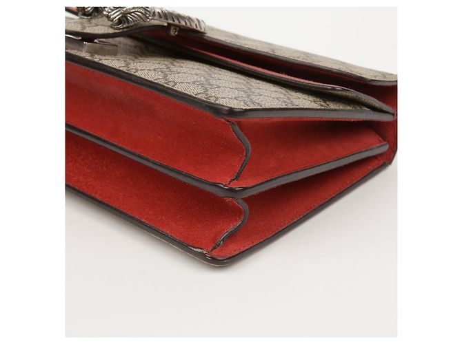 Gucci Borsa a Spalla Piccola Dionysus Rosso - vista 8