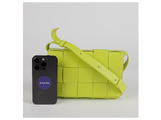 Bottega Veneta Borsa a Spalla e a Tracolla Cassette Verde - vista 9