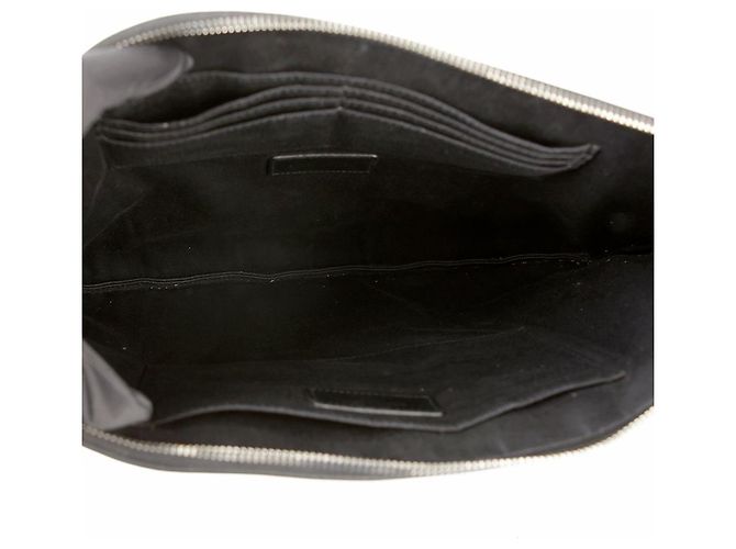 Saint Laurent Grande borsa clutch Nero - vista 12