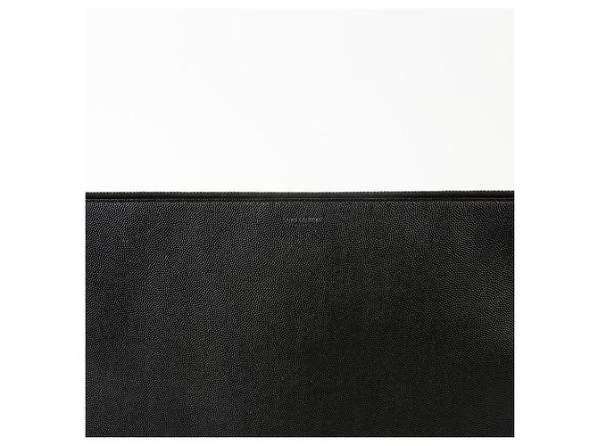 Saint Laurent Grande borsa clutch Nero - vista 2