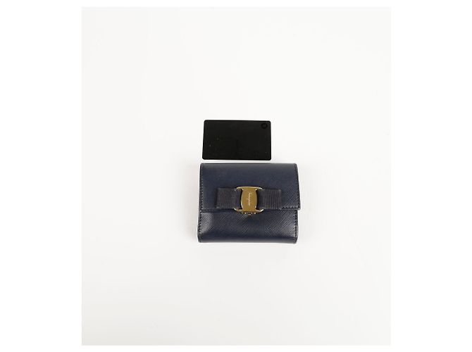 Salvatore Ferragamo BARA Wallet Blau - Ansicht 10